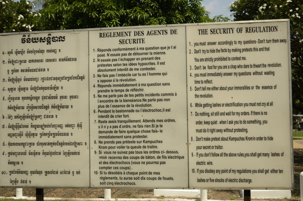 At Tuol Sleng Genocide Museum (S-21 Prison)