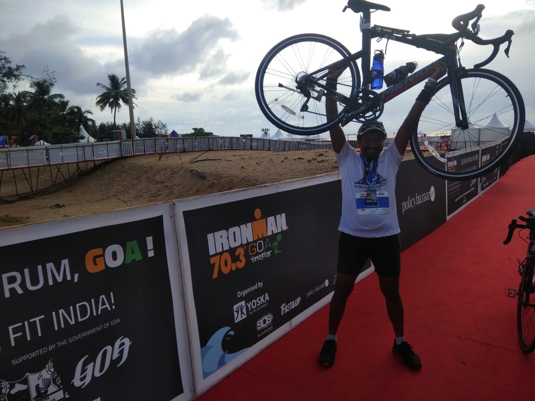 With the bike_Goa Ironman