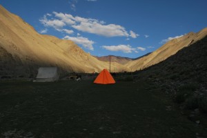 As seen from the camp