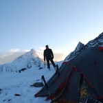 At the high-camp with Hanuman Tibba in the background